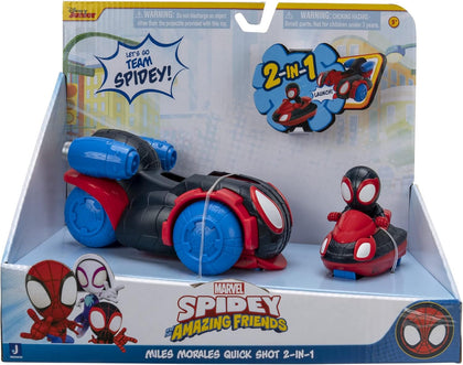 Jazwares - Spidey - Miles morales  Veicolo 2 in 1