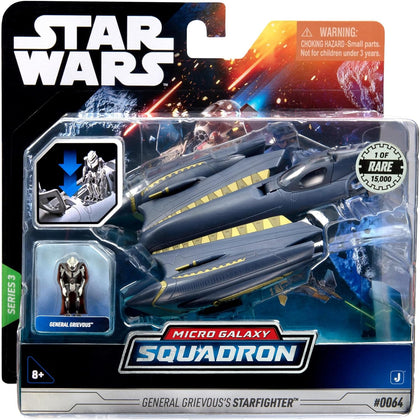 Jazwares - Star Wars - Micro Galaxy Squadron - Veicoli 13 cm - General Grevious’s Starfighter