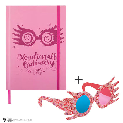 Harry Potter - Hard Cover Notebook & Bookmark - Luna Lovegood