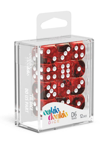 Oakie Doakie Dice D6 Dice 16 mm Gemidice - Vampire (12)