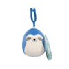 Squishmallows - Personaggi Clip On 10 cm - Pablito il Bradipo Blu