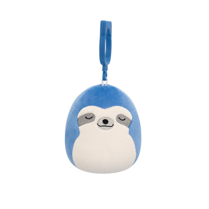 Squishmallows - Personaggi Clip On 10 cm - Pablito il Bradipo Blu