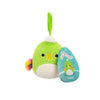 Squishmallows - Personaggi Clip On 10 cm - Wolfe il Pappagallo verde