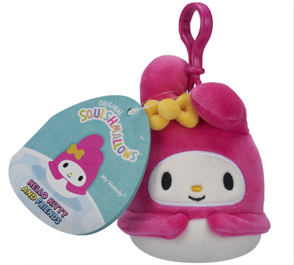 Squishmallows - Hello Kitty and Friends - Personaggi Clip on 10 cm - My Melody