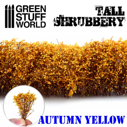 Green Stuff World - Scenary - Tall Shrubbery - Autumn Yellow