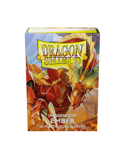 Dragon Shield - Japanese - Matte Dual - Ember 60 pcs