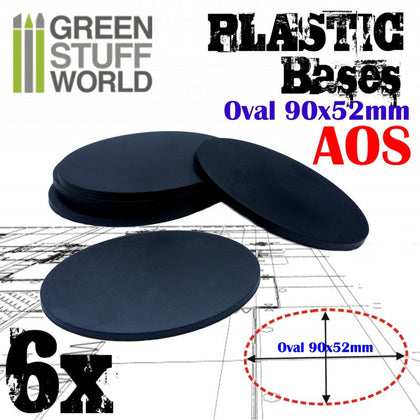 Plastic Bases - Oval Pill 90x52mm AOS