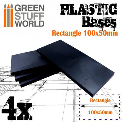 Plastic Bases - Rectangle 100x50mm