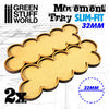 Green Stuff World - MDF Movement Trays 32mm x 10 - SLIM-FIT