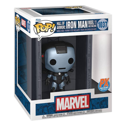 Marvel POP! Deluxe Vinyl Figure Hall of Armor Iron Man Model 11 War Machine PX Exclusive 9 cm