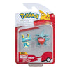 Jazwares - Pokémon - Battle Figure First Partner Set Figure 2-Pack Gible, Froakie 5 cm