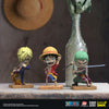 Mighty Jaxx - One Piece Freeny's Hidden Dissectables Vinyl Figure Luffy, Zoro and Sanji 10 cm