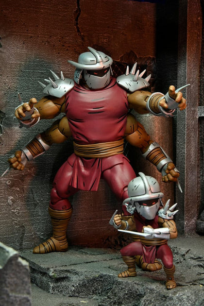 Teenage Mutant Ninja Turtles (Mirage Comics) Action Figure Shredder Clone & Mini Shredder (Deluxe) 18 cm