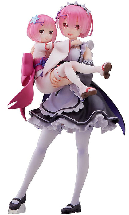 Re:Zero Starting Life in Another World PVC Statue 1/7 Ram & Childhood Ram 23 cm