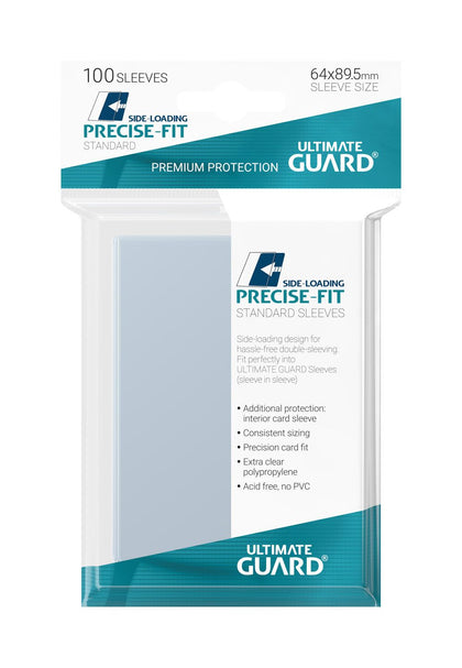 Ultimate Guard - Precise-Fit Sleeves Side-Loading - Standard Size - Transparent 100 pcs