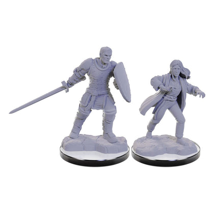 Wizkids - D&D Nolzur's Marvelous Miniatures miniature Unpainted Reborn Paladin & Warlock