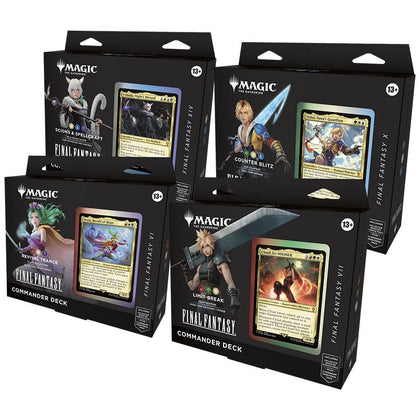 Magic the Gathering - Final Fantasy - Commander Decks Display (4) - Eng